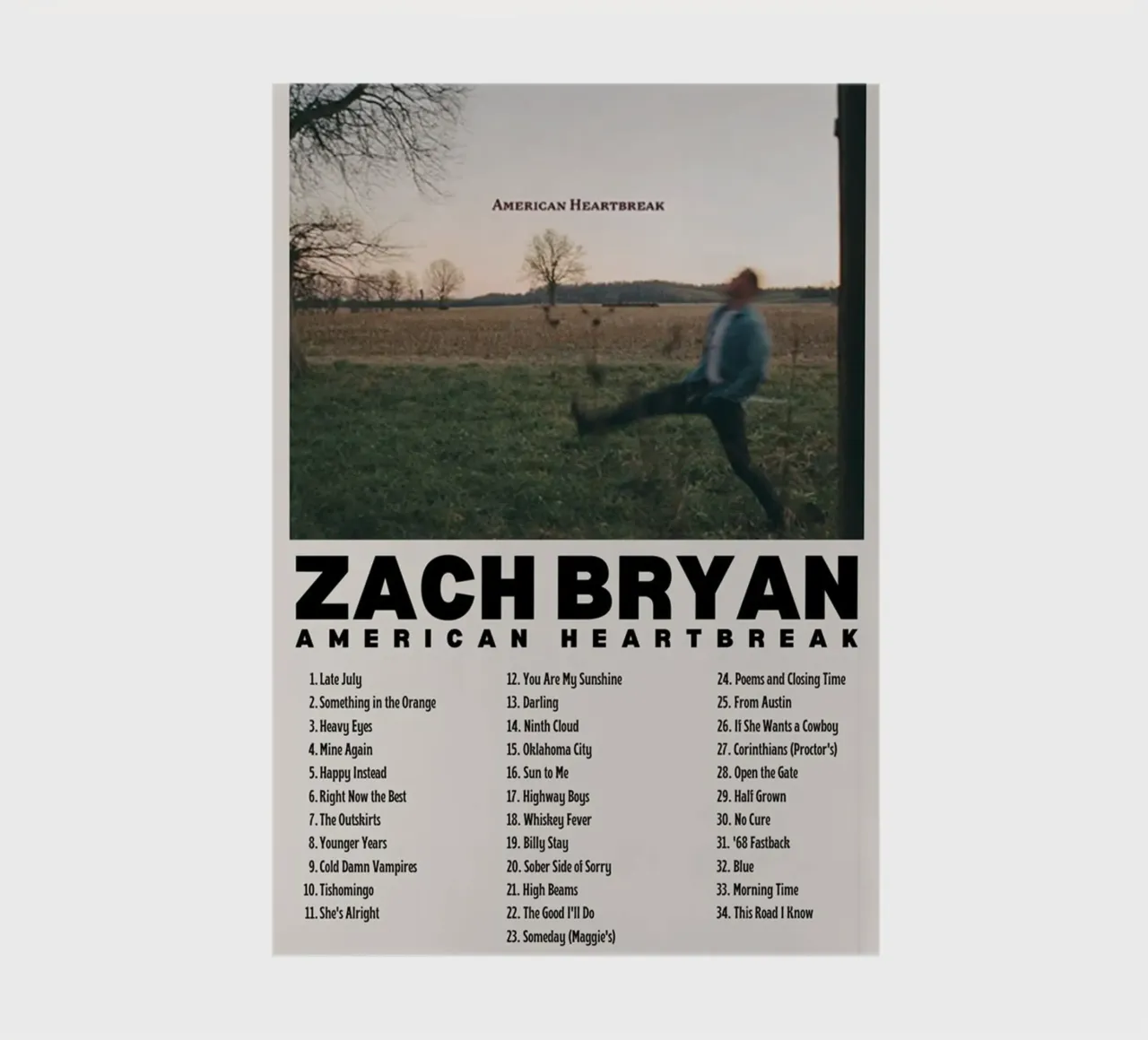 Zach Bryan notebook by fayzelkodok