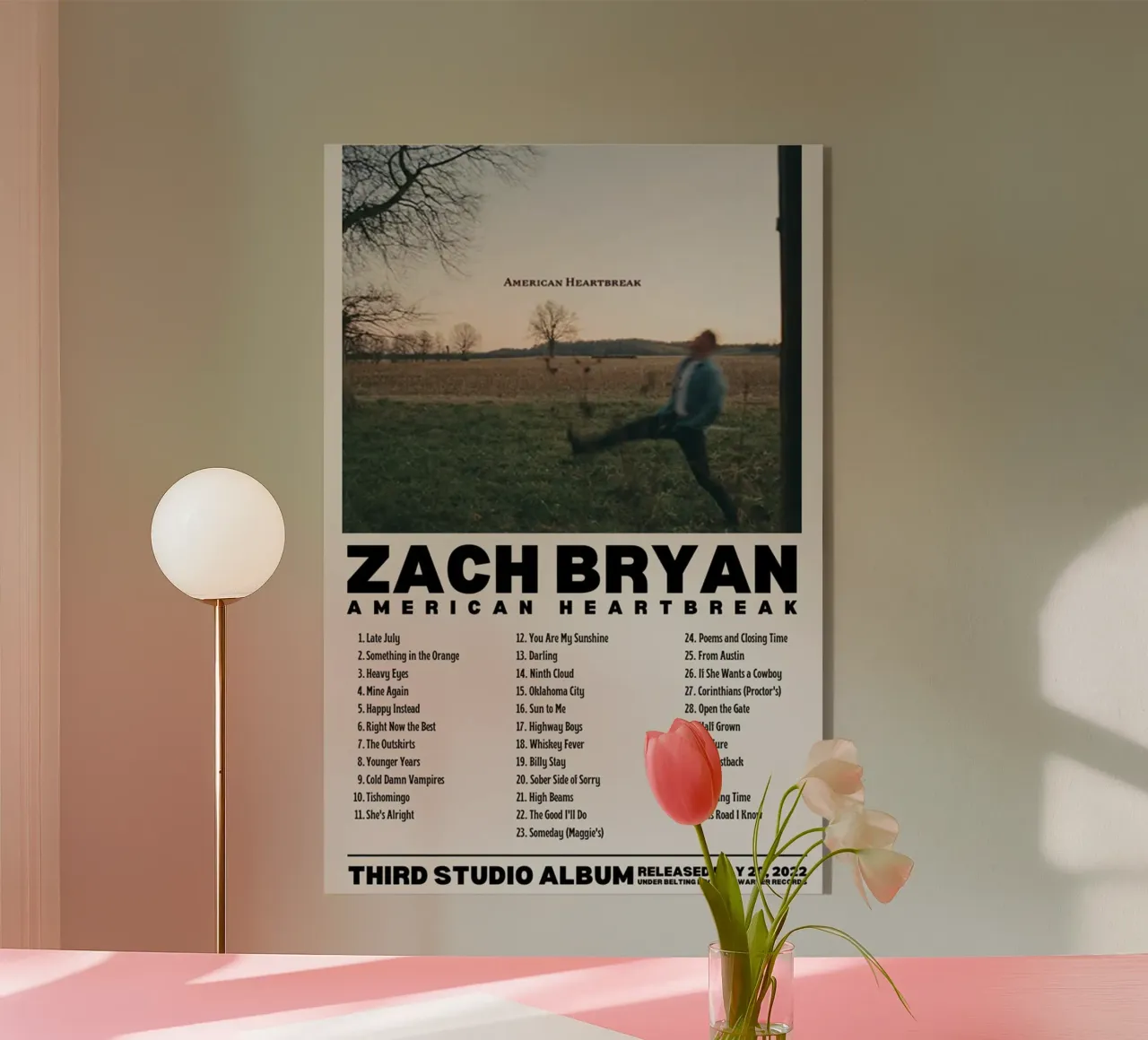 Zach Bryan plexiglass da fayzelkodok