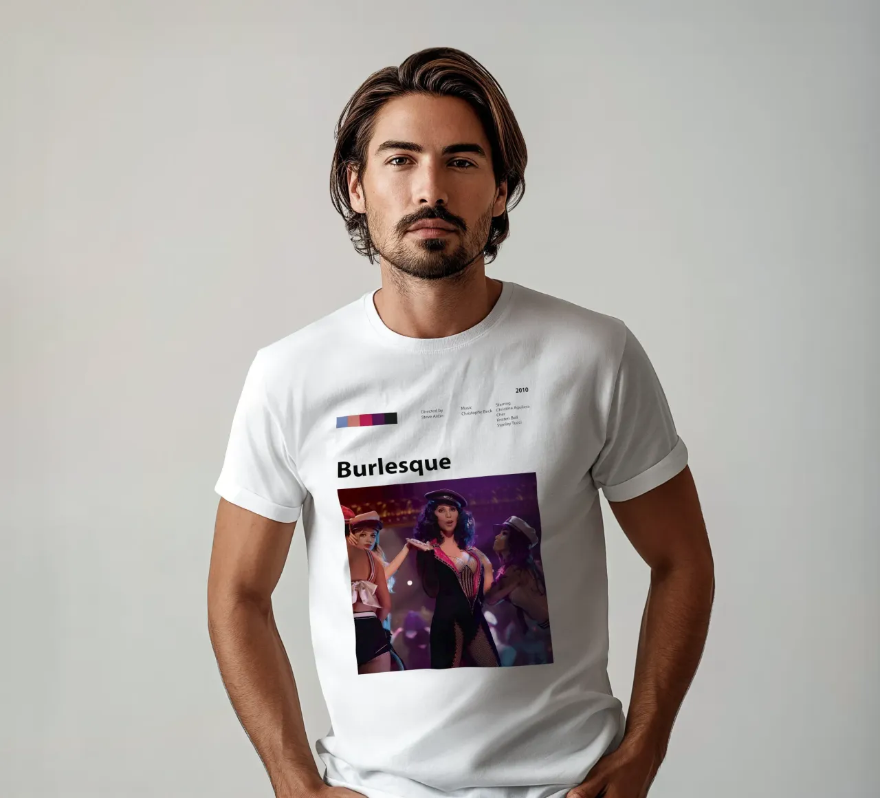 Burlesque t-shirt by 🎞 The Movie Wall