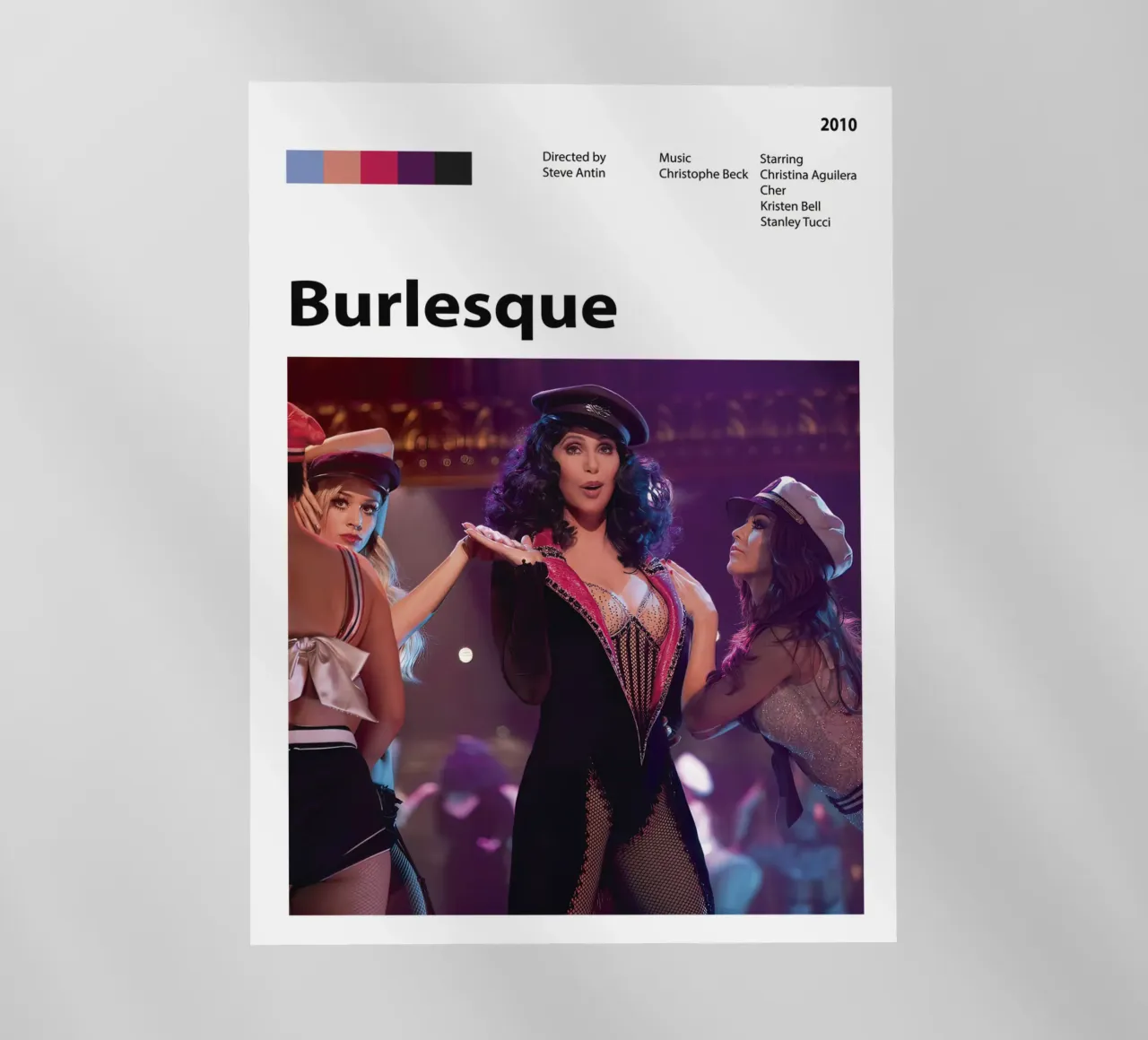 Burlesque pellicola backlit da The Movie Wall