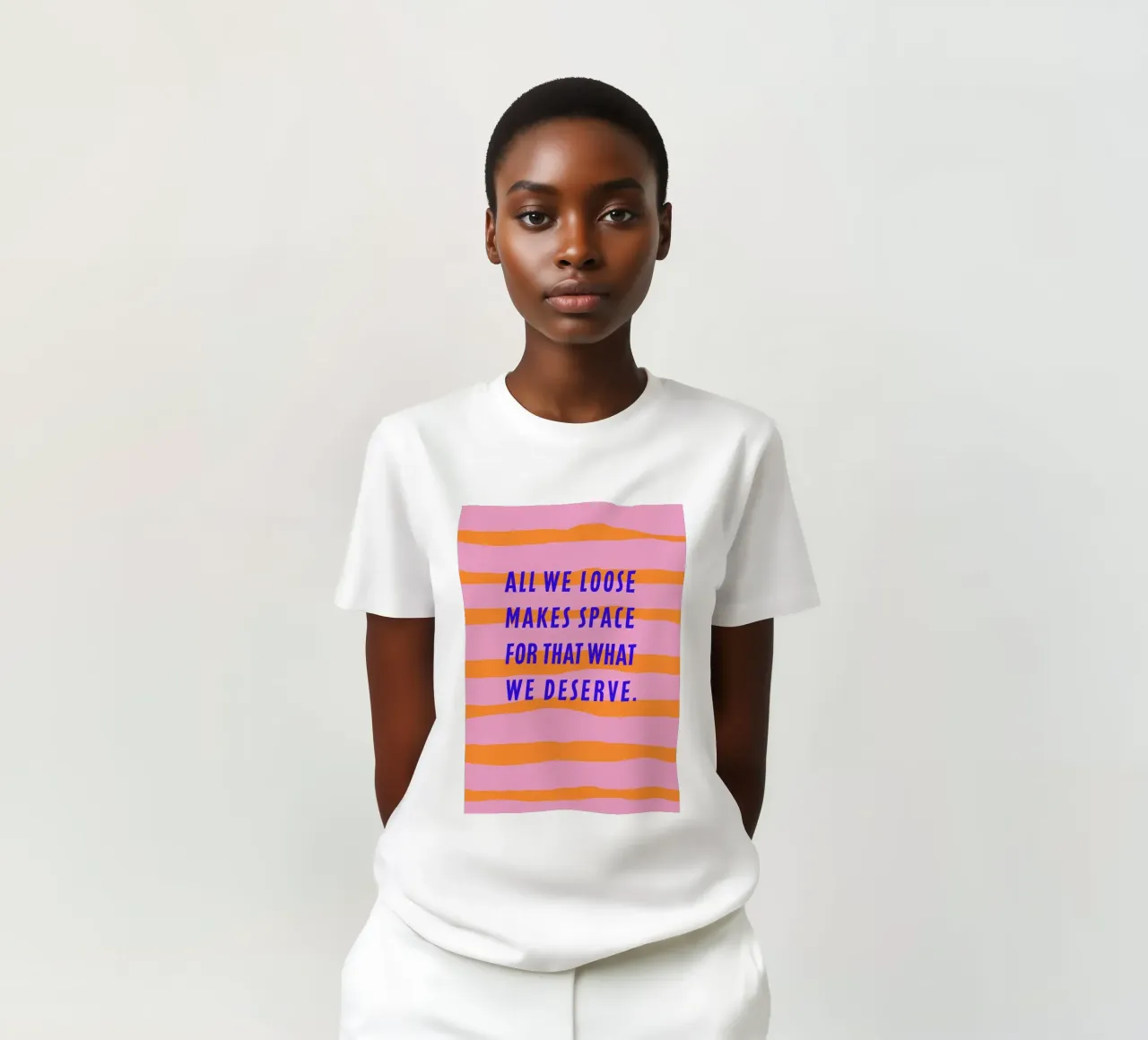 All we loose makes space. t-shirt da FRICKE DESIGN
