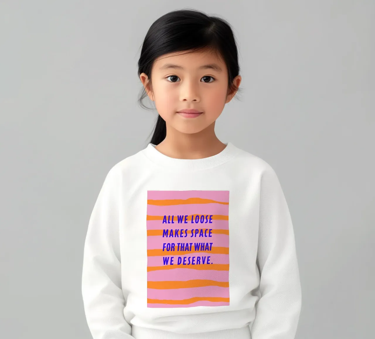 All we loose makes space. felpa bambino da FRICKE DESIGN