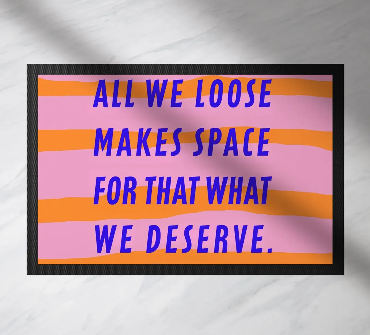 All we loose makes space. zerbino da FRICKE DESIGN