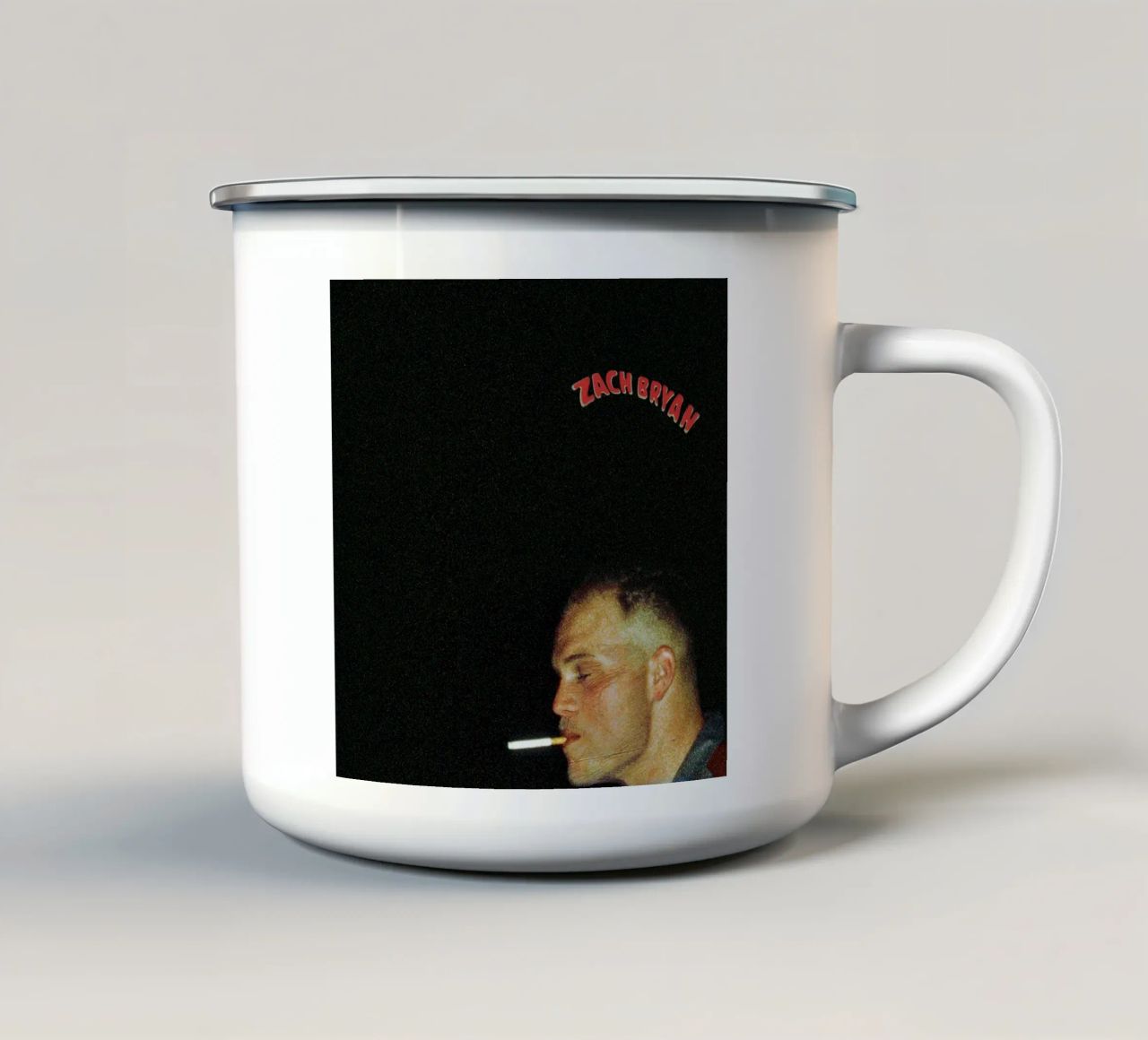 Zach Bryan tazza in smalto da fayzelkodok
