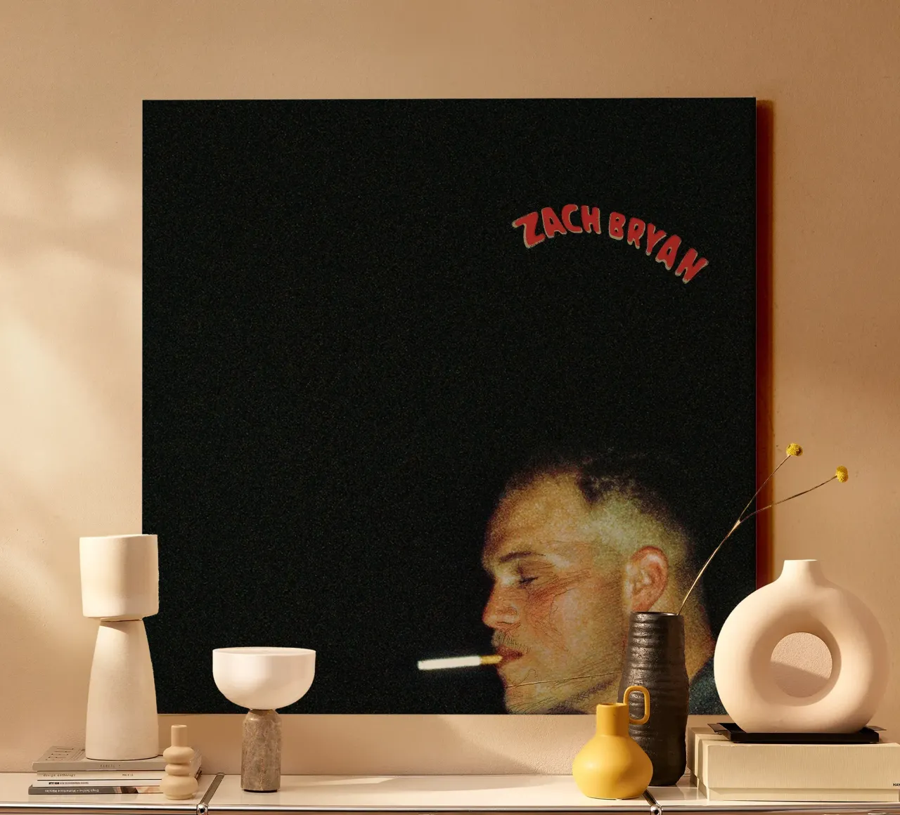 Zach Bryan tela con Cornice a cassetta da fayzelkodok