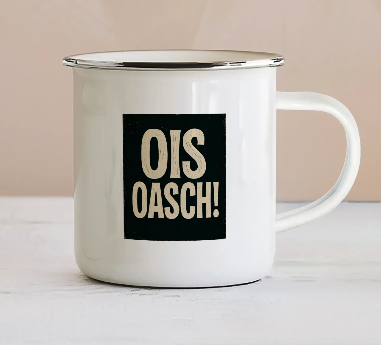OIS OASCH! tazza in smalto da Vintage Van Gogh