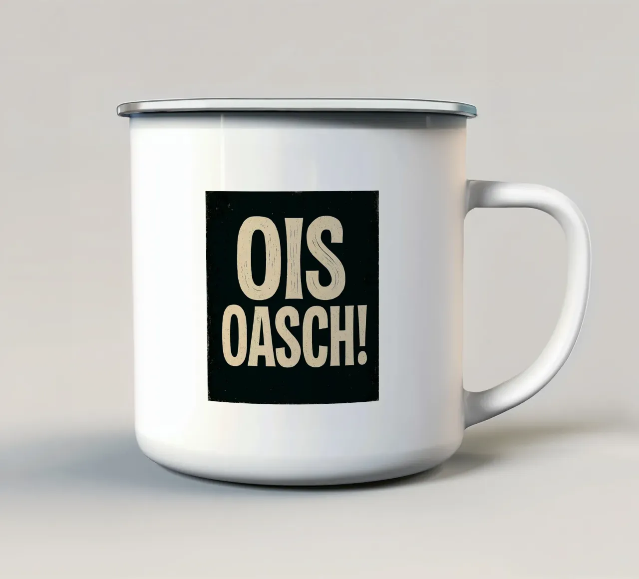 OIS OASCH! tazza in smalto da Vintage Van Gogh