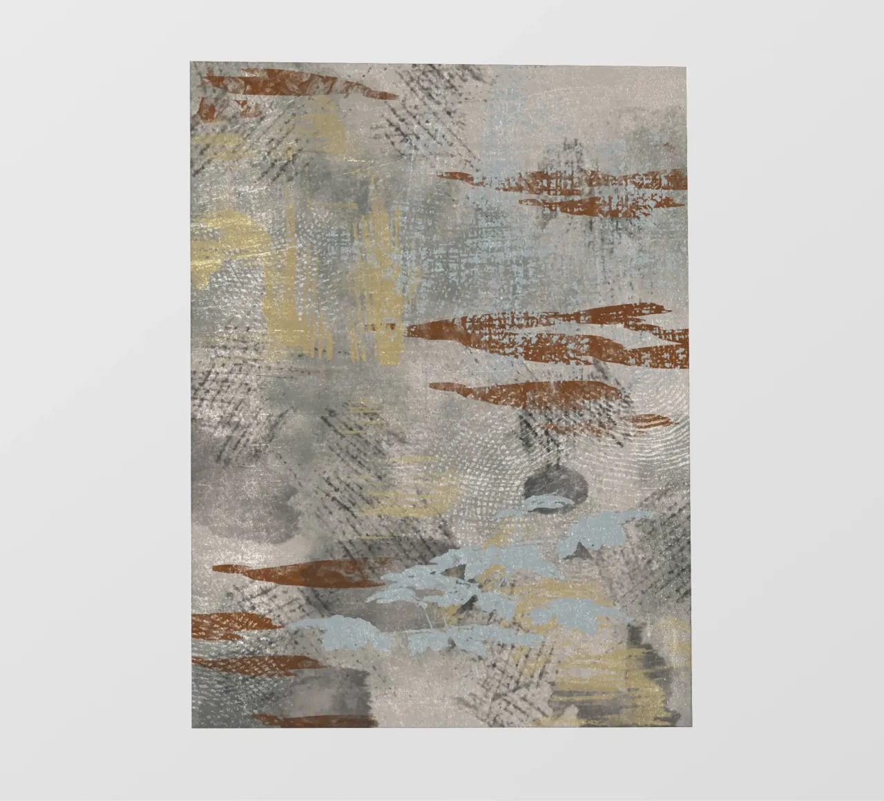 Modern abstract digital painting with textures and shapes lonas publicitarias de Imaginative