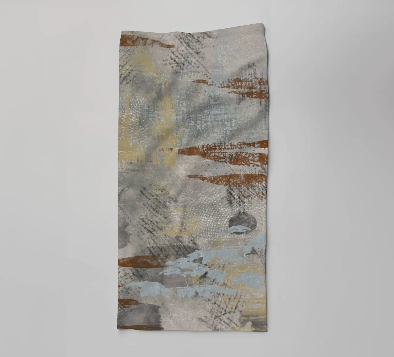 Modern abstract digital painting with textures and shapes asciugamano da bagno da Imaginative