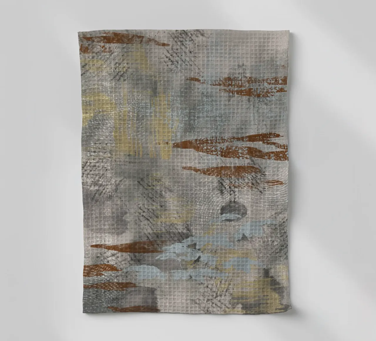 Modern abstract digital painting with textures and shapes torchon de Imaginative