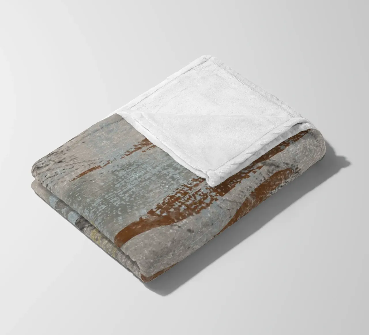 Modern abstract digital painting with textures and shapes fleece blanket by Imaginative