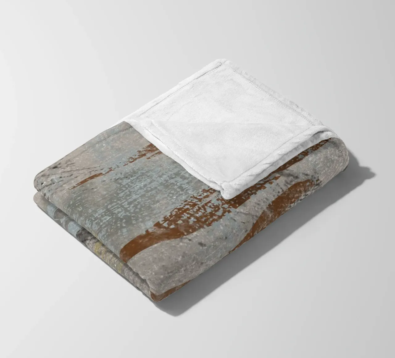 Modern abstract digital painting with textures and shapes fleece blanket by Imaginative