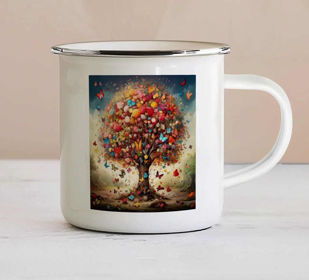 Arte da parete di Imagine tazza in smalto da Imagine