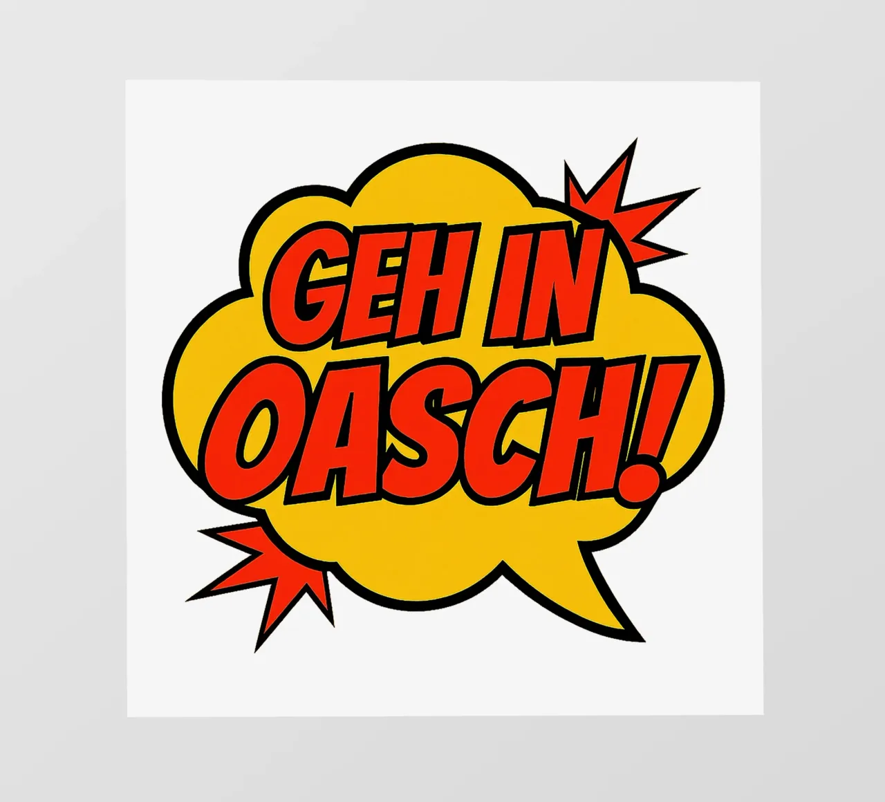GEH IN OASCH! pellicola backlit da Vintage Van Gogh