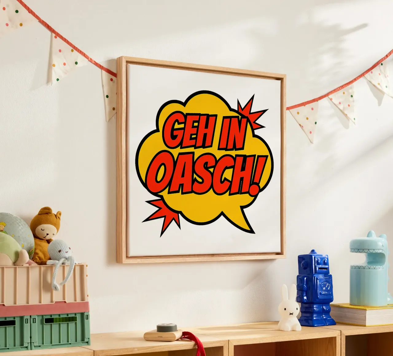 GEH IN OASCH! tela con Cornice a cassetta da Vintage Van Gogh