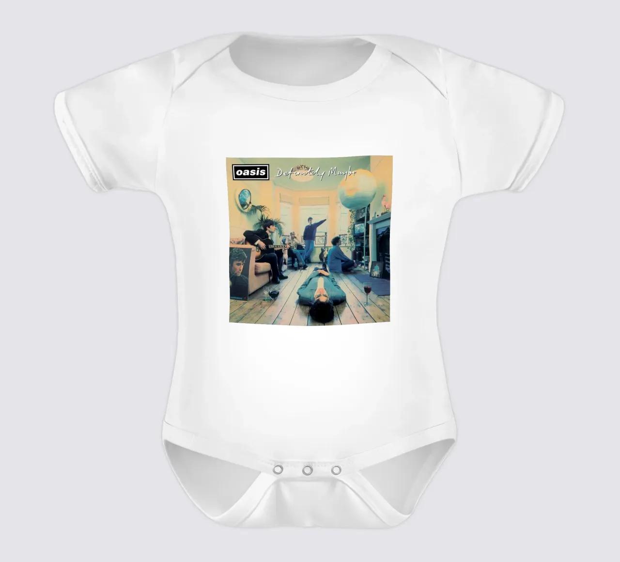 OASIS Definitely Maybe short-sleeve baby romper by fayzelkodok