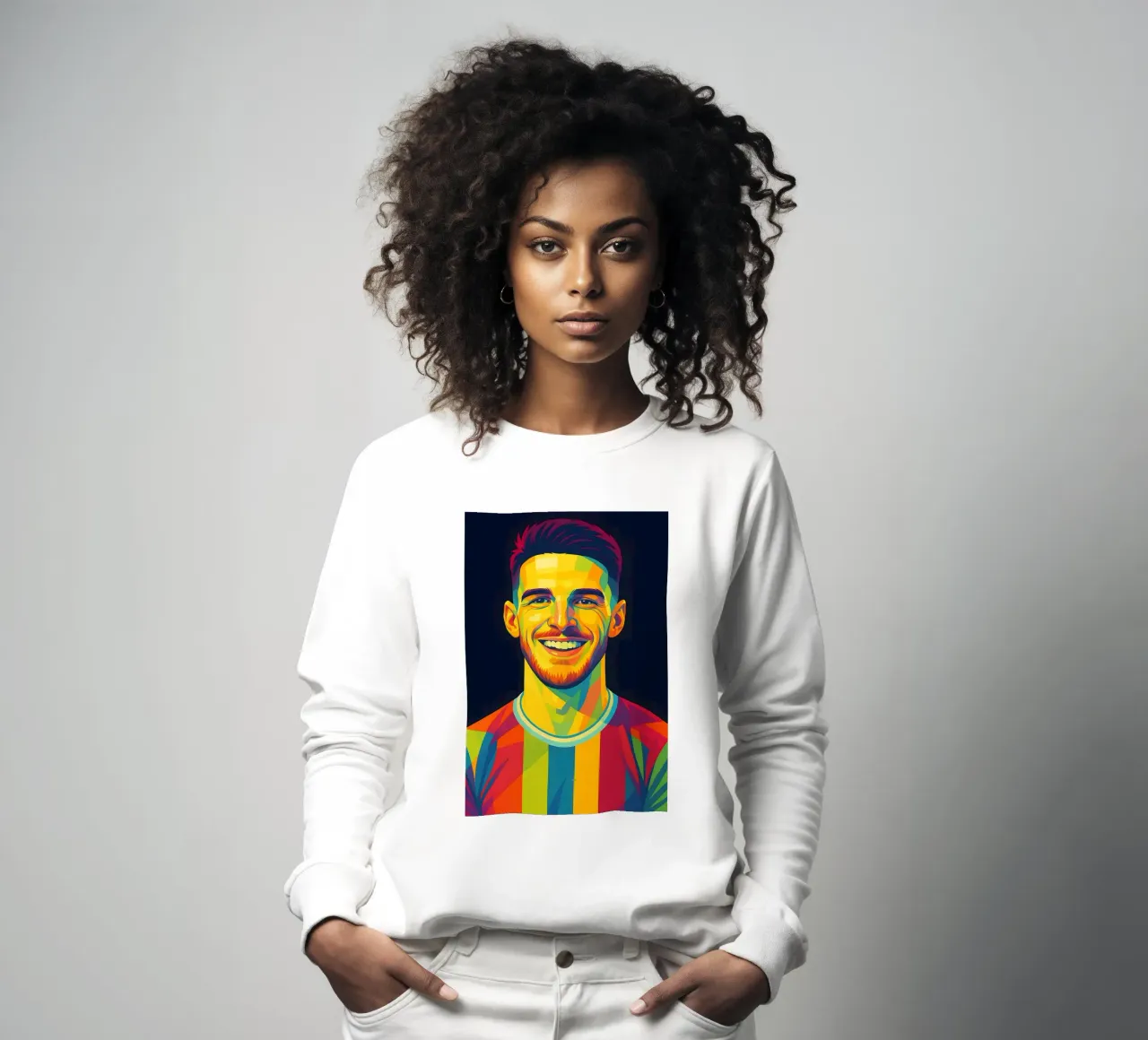 Arte pop di Declan Rice felpa da BONANZA