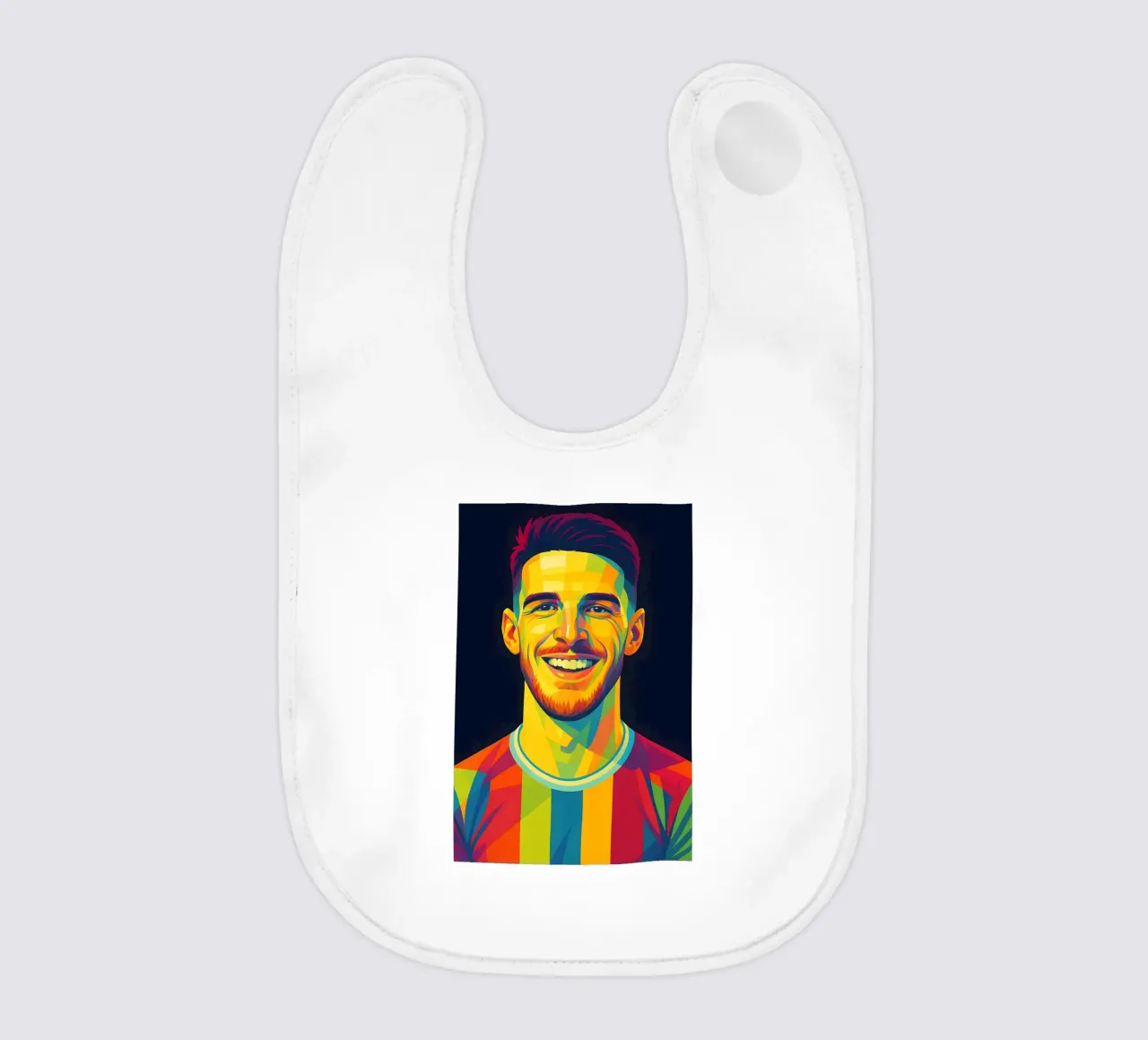 Arte pop di Declan Rice bavaglino da BONANZA