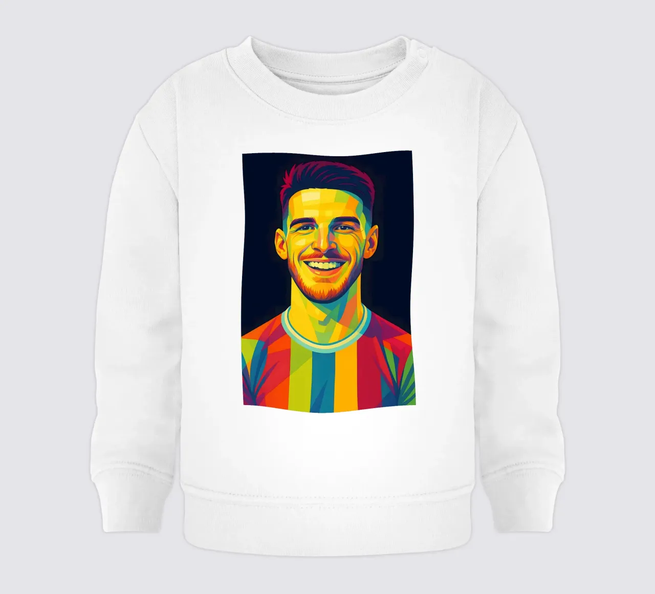 Arte pop di Declan Rice felpa neonato da BONANZA