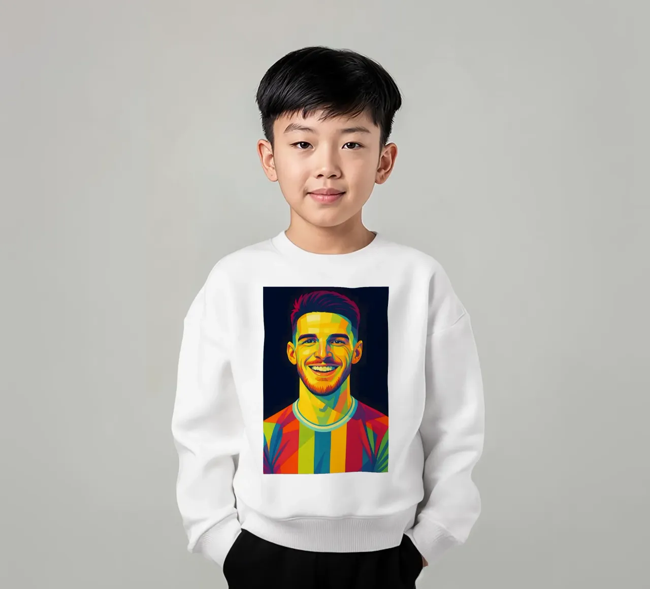 Arte pop di Declan Rice felpa bambino da BONANZA