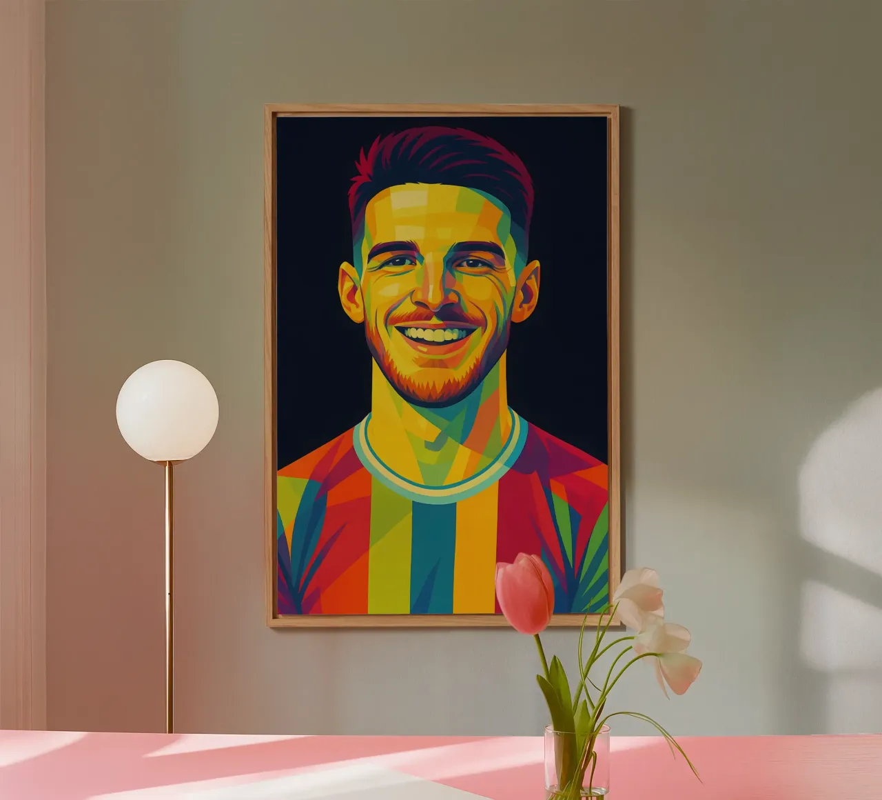 Arte pop di Declan Rice alluminio dibond da BONANZA
