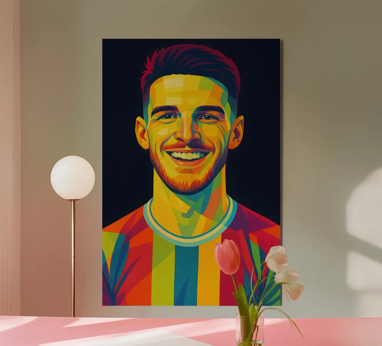 Arte pop di Declan Rice alluminio dibond da BONANZA
