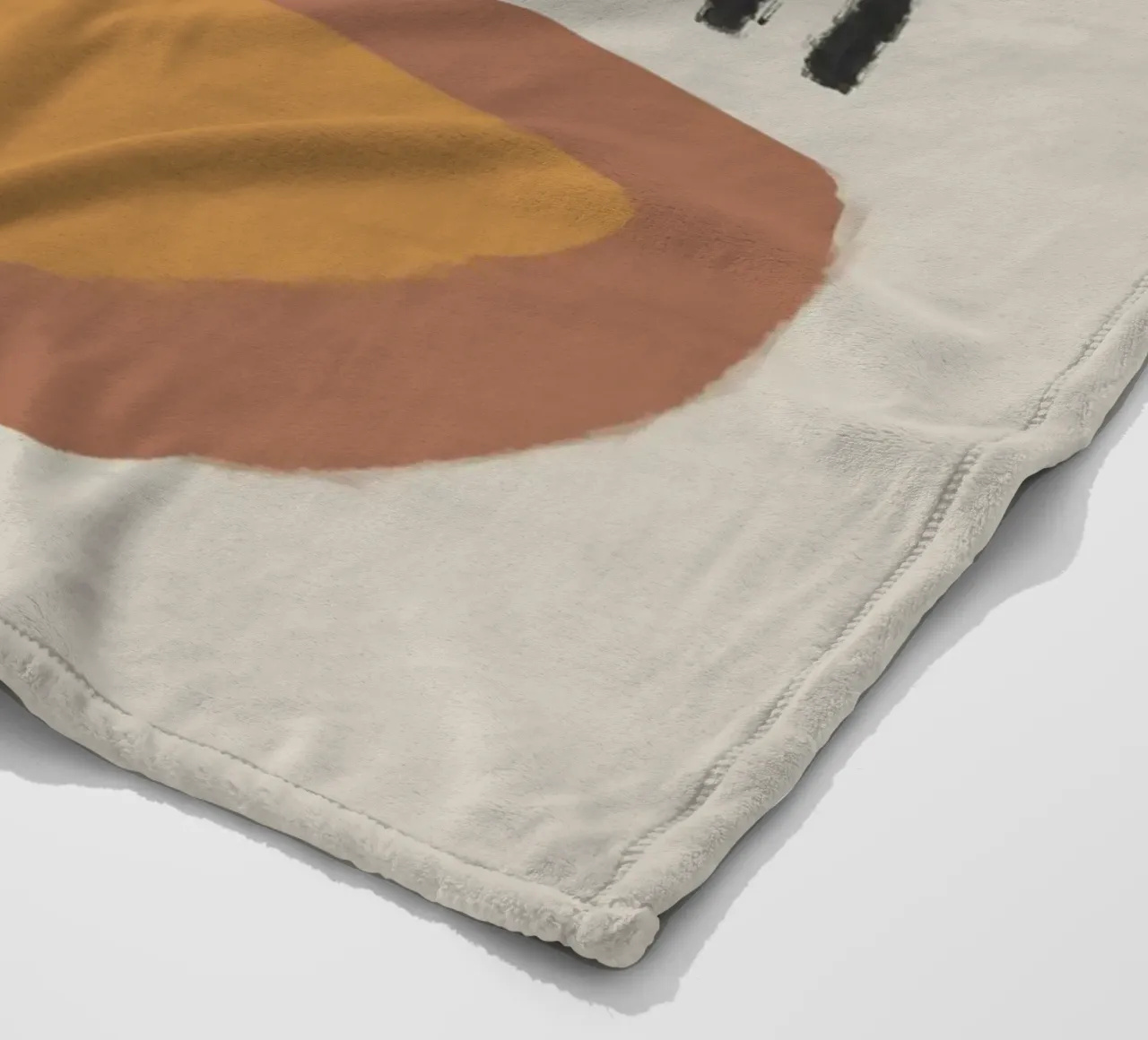 Abstract painting with organic shapes and lines coperta in pile da Imaginative