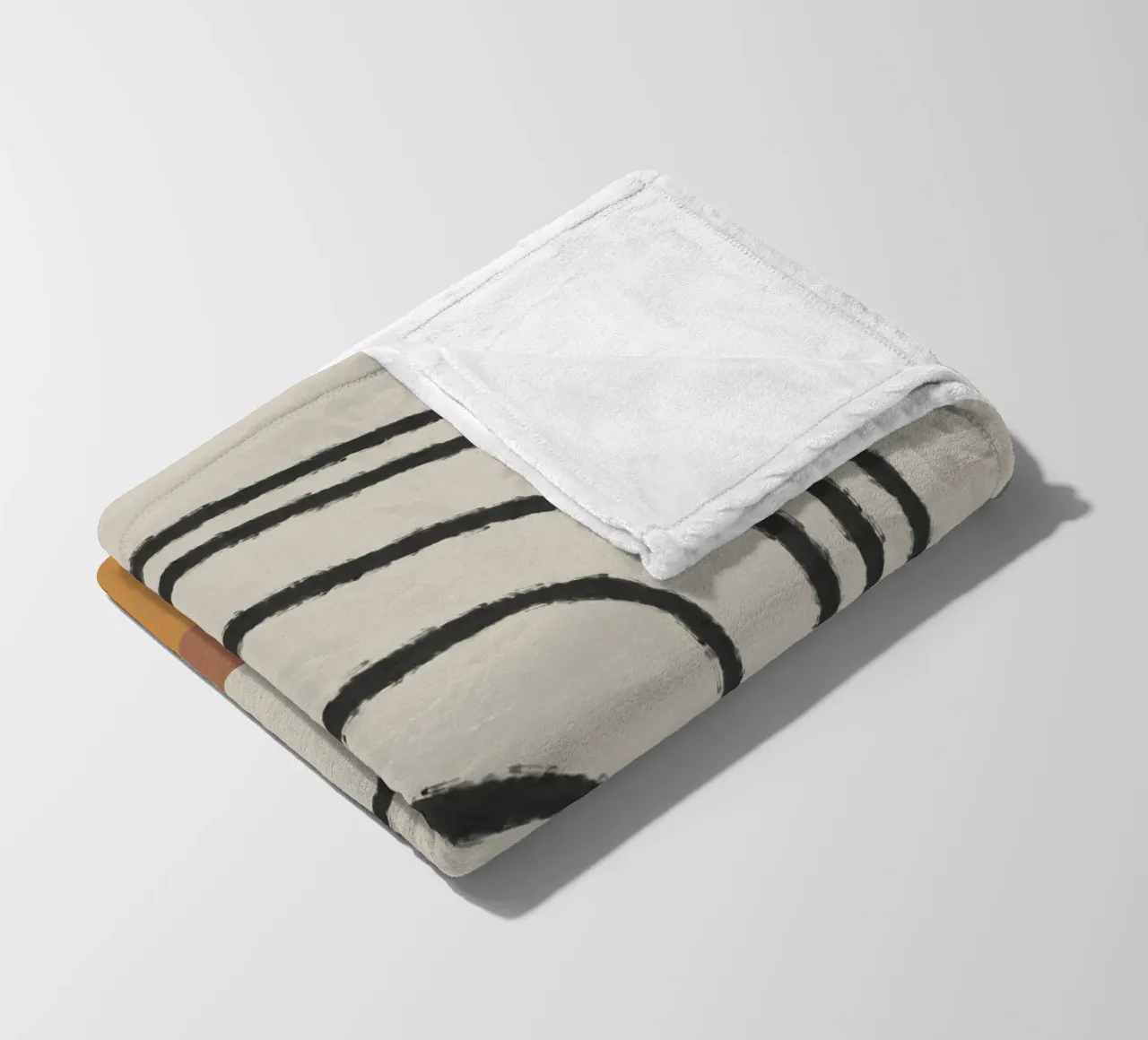 Abstract painting with organic shapes and lines coperta in pile da Imaginative