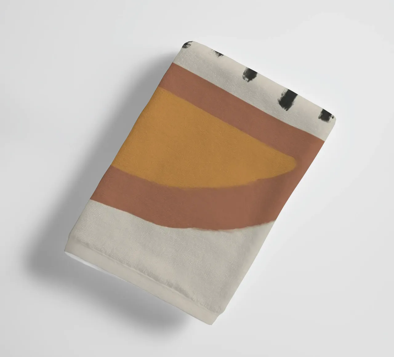 Abstract painting with organic shapes and lines asciugamano da bagno da Imaginative