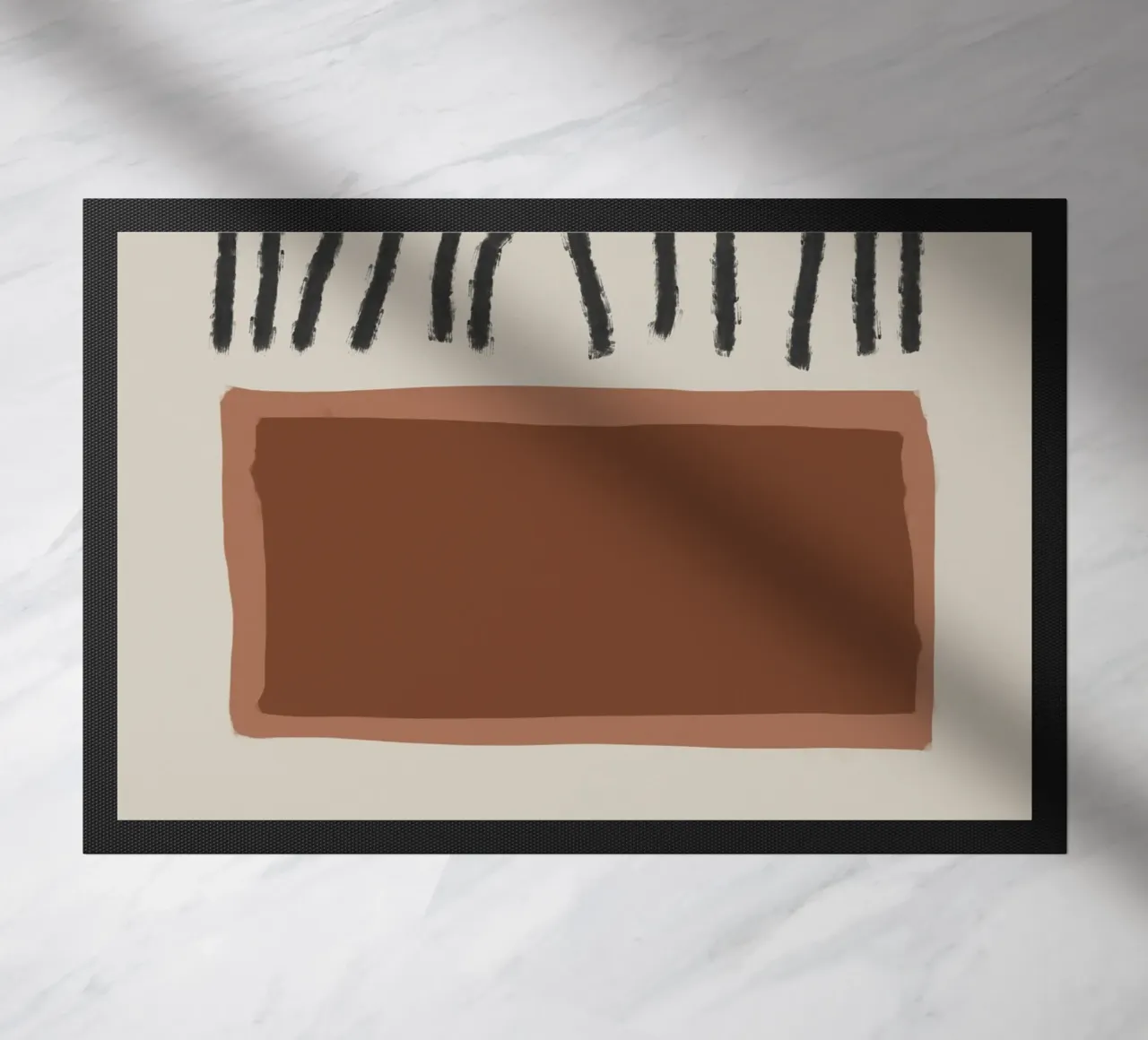 Abstract painting with organic shapes in earth tones zerbino da Imaginative