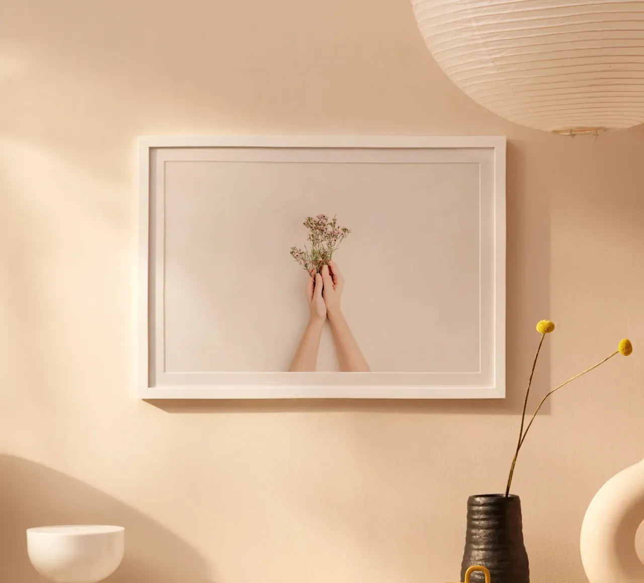 Quiete rustica poster con telaio in alluminio da PhotoVibe Decor