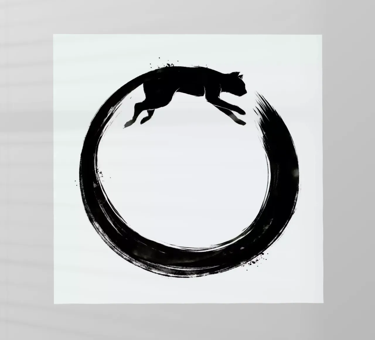Sumie Enso Cat pellicola backlit da Tobe Fonseca