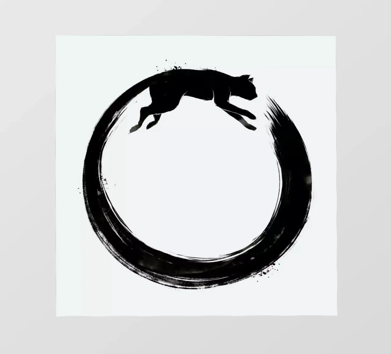 Sumie Enso Cat telo in pvc da Tobe Fonseca