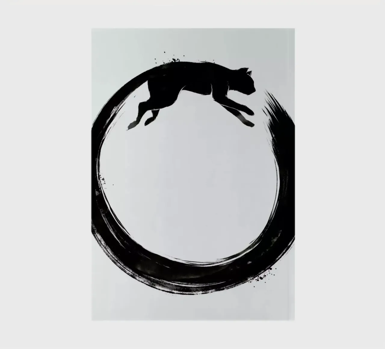 Sumie Enso Cat notebook by Tobe Fonseca