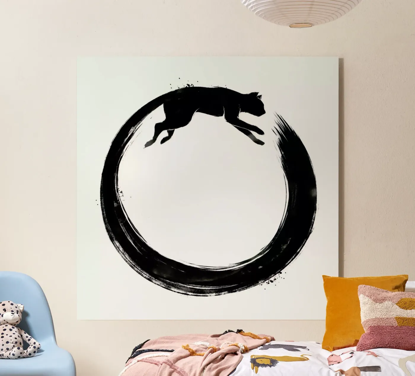 Sumie Enso Cat plexiglass da Tobe Fonseca