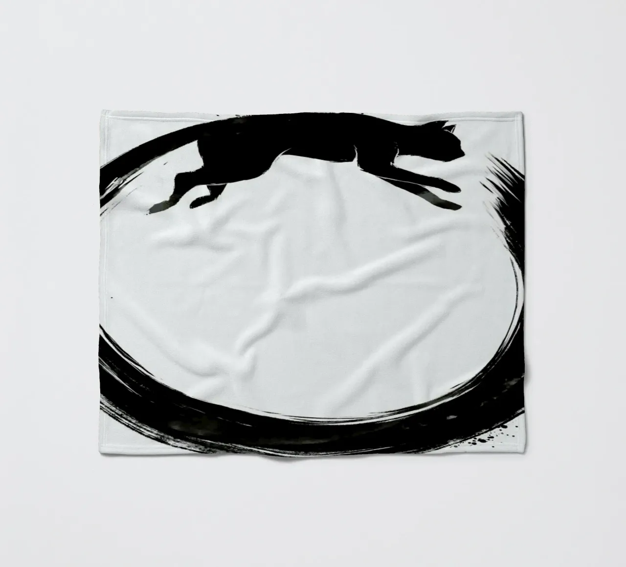 Sumie Enso Cat coperta in pile da Tobe Fonseca