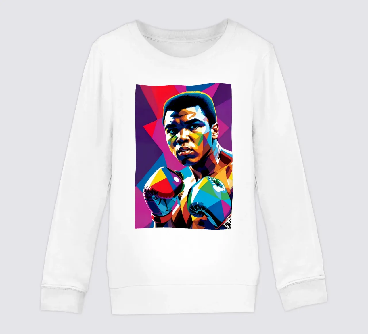 Muhammad Ali pop art al neon felpa bambino da BONANZA