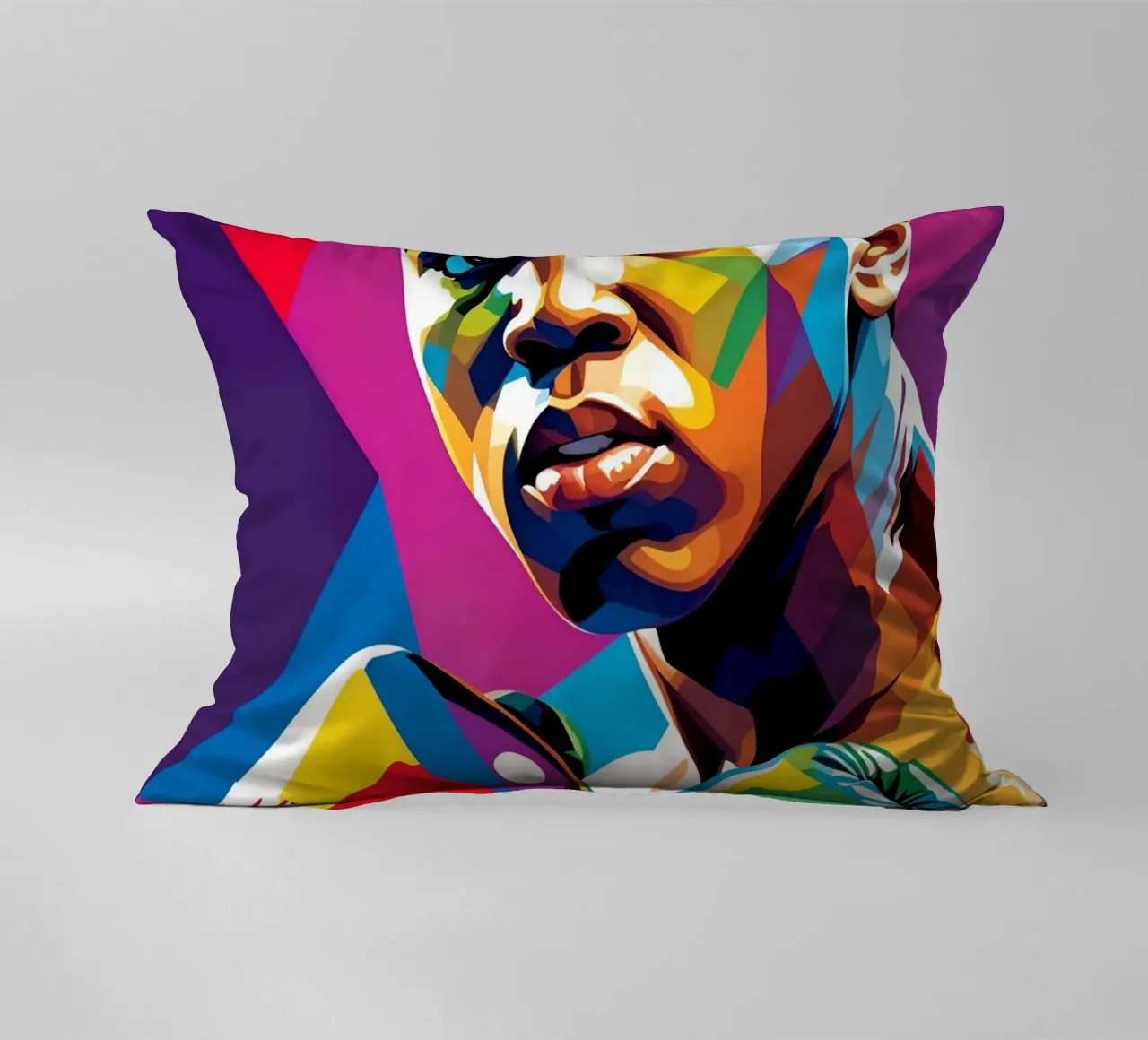 Muhammad Ali pop art al neon cuscino da BONANZA