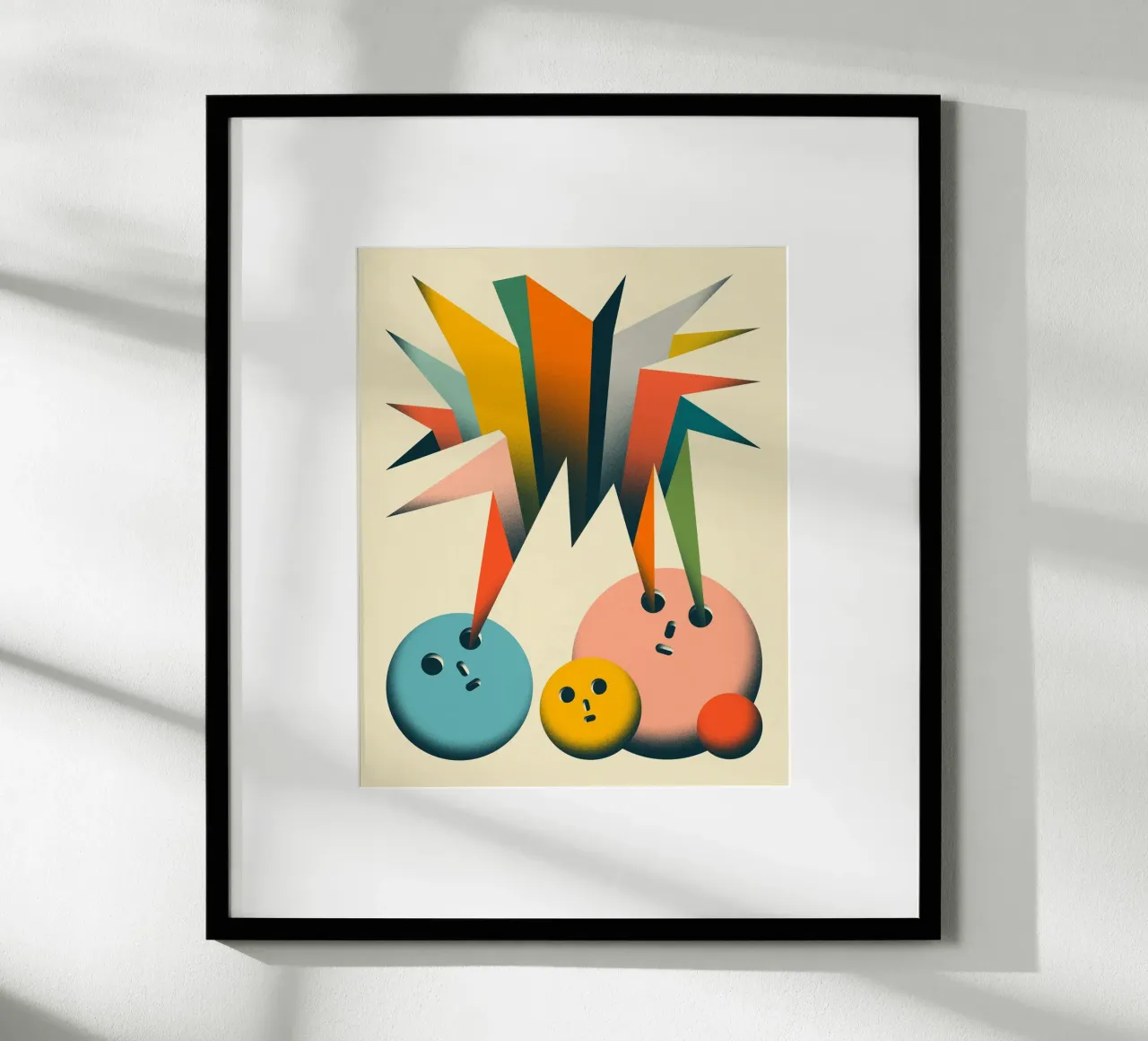 GUARDA 2 poster con telaio in plastica da Jazzberry Blue