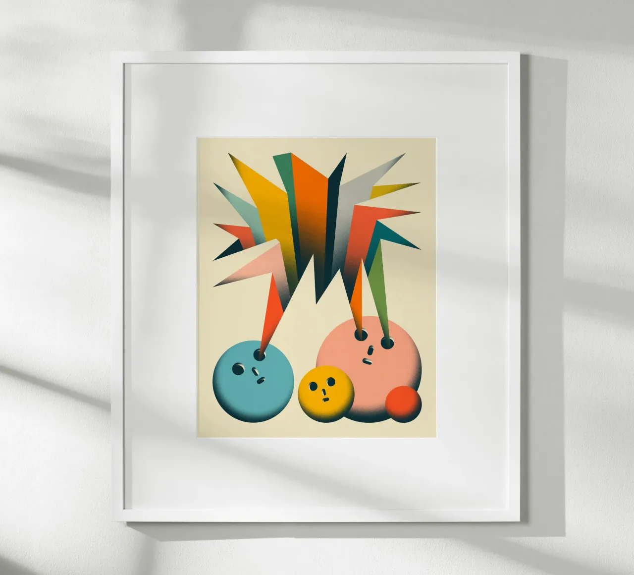 GUARDA 2 poster con telaio in plastica da Jazzberry Blue