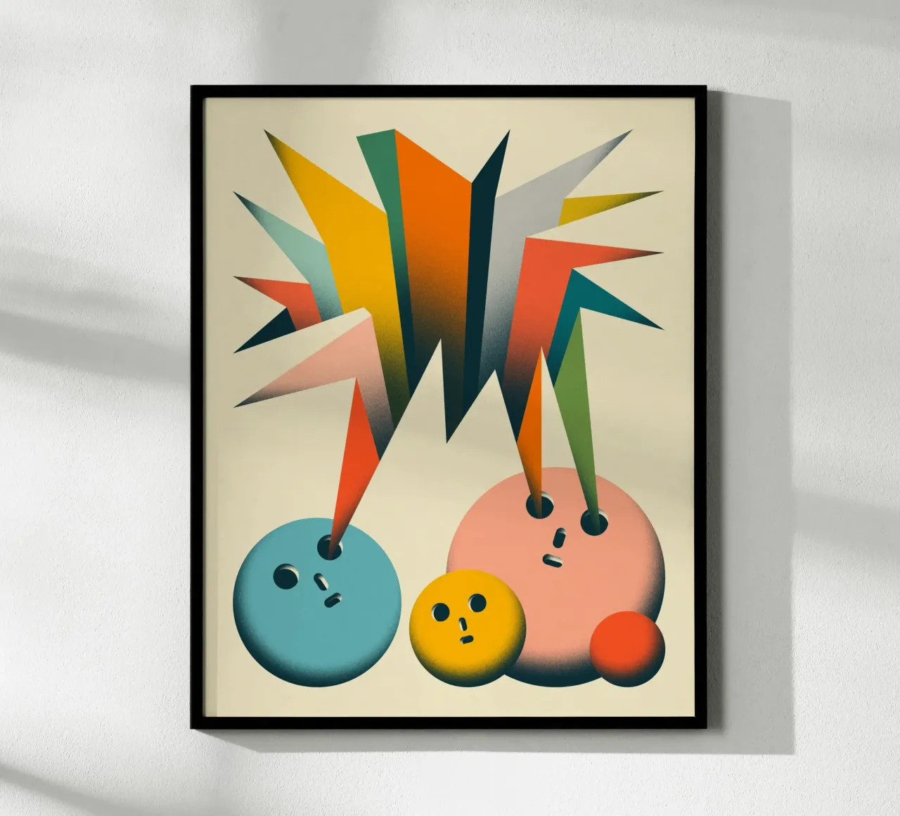 GUARDA 2 poster con telaio in plastica da Jazzberry Blue