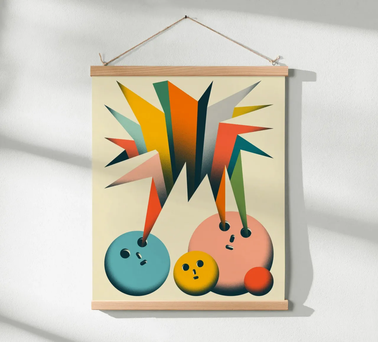 GUARDA 2 poster con telaio in plastica da Jazzberry Blue