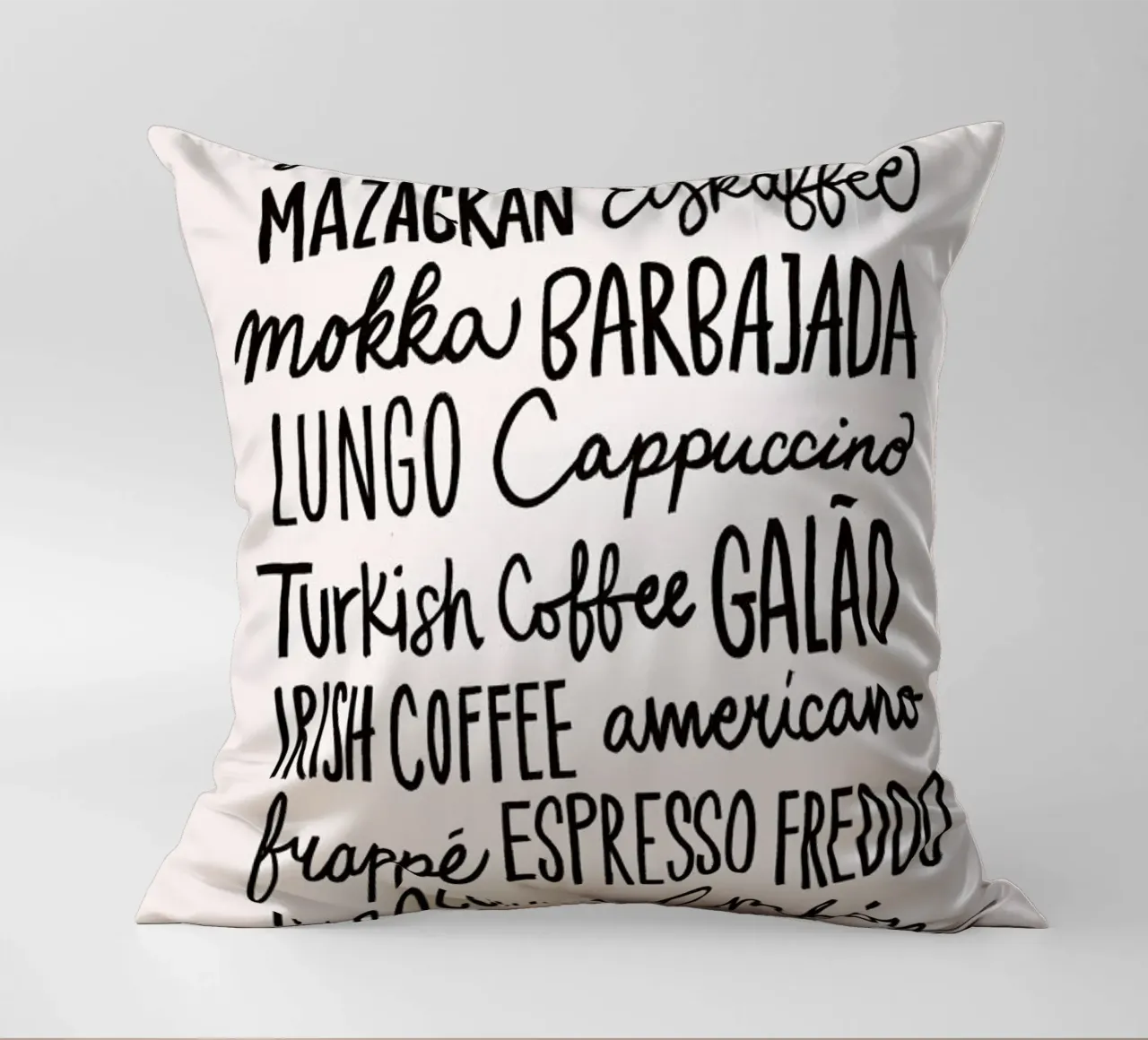 Coffee Menu cuscino da Pure