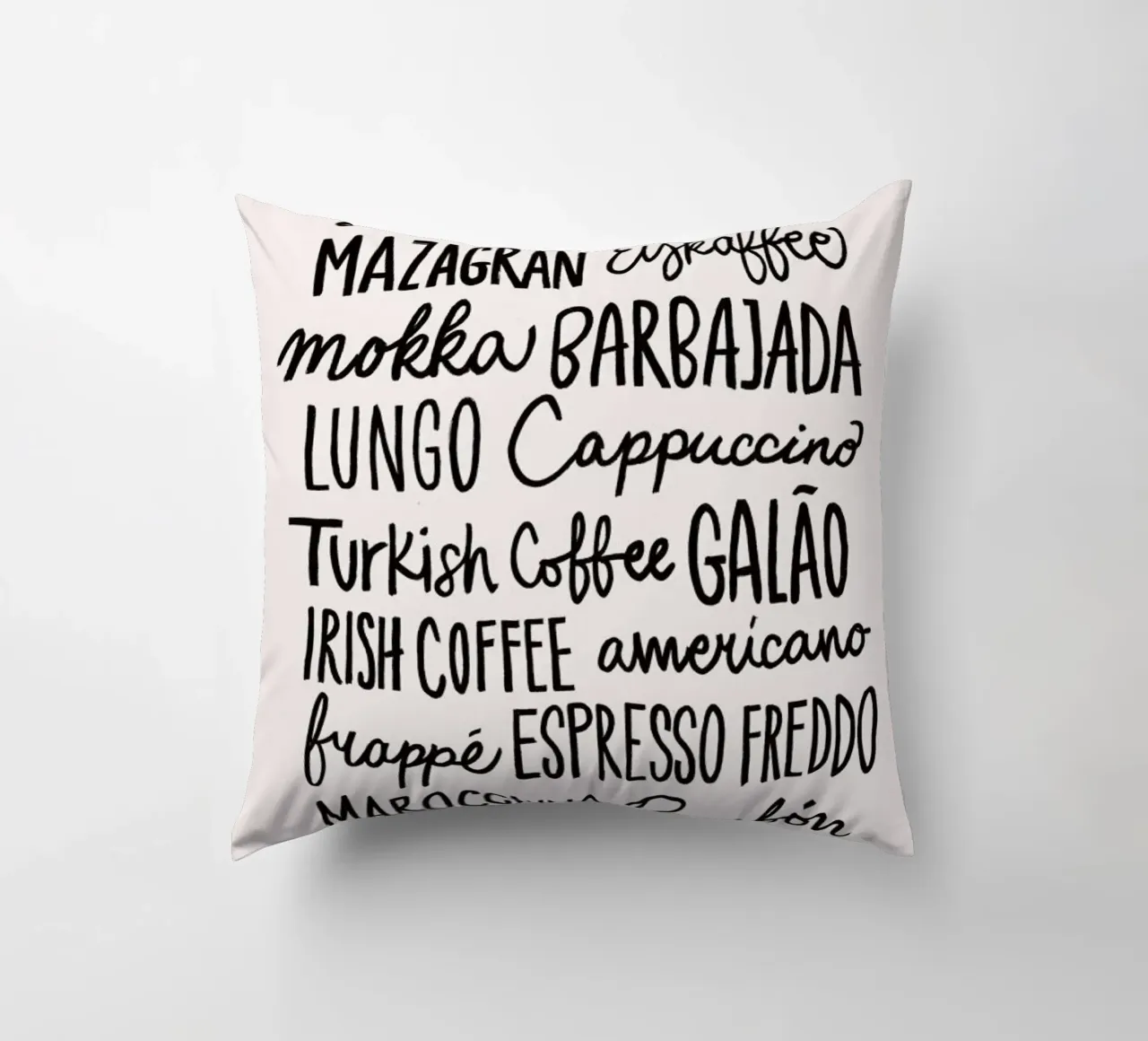 Coffee Menu cuscino da Pure