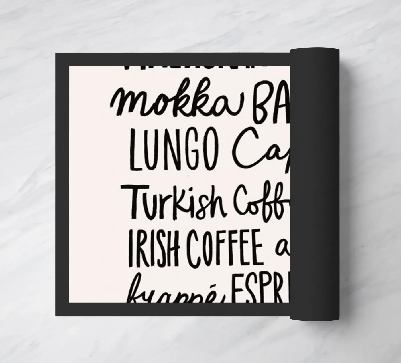 Coffee Menu doormat by Pure