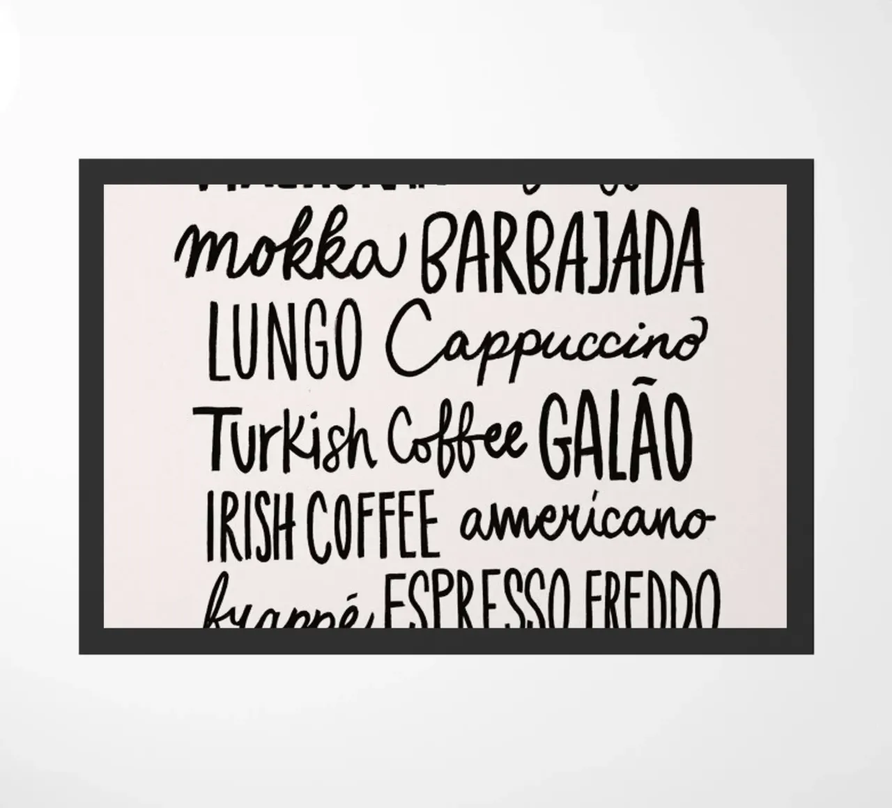 Coffee Menu Fußmatte von Pure