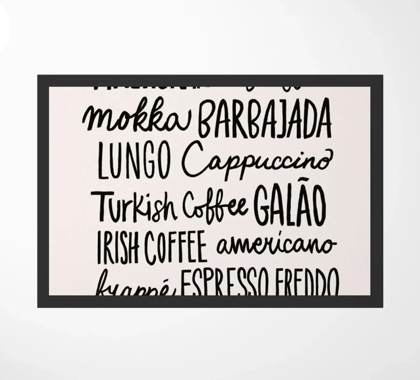Coffee Menu zerbino da Pure