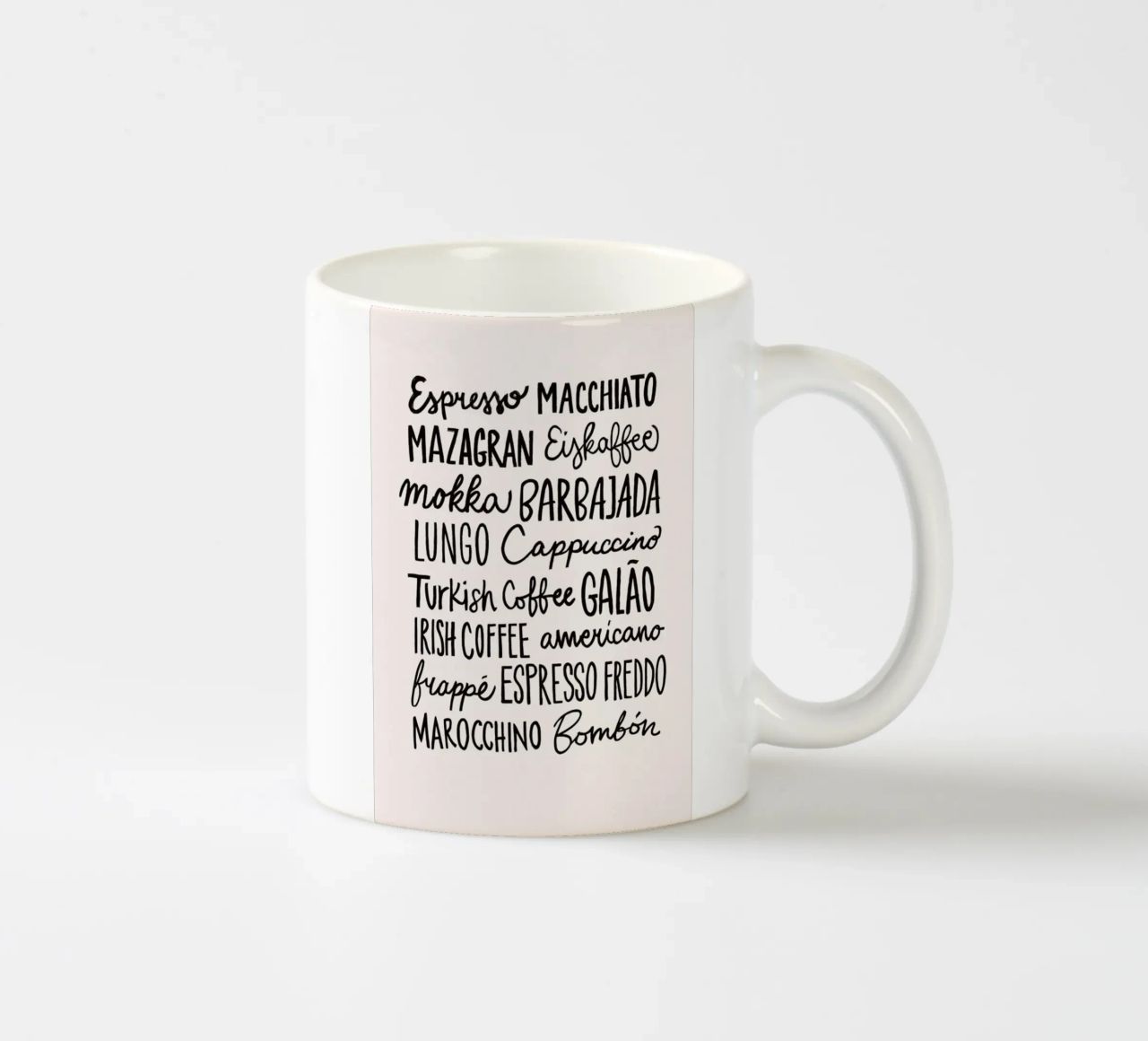 Coffee Menu keramische mok van Pure