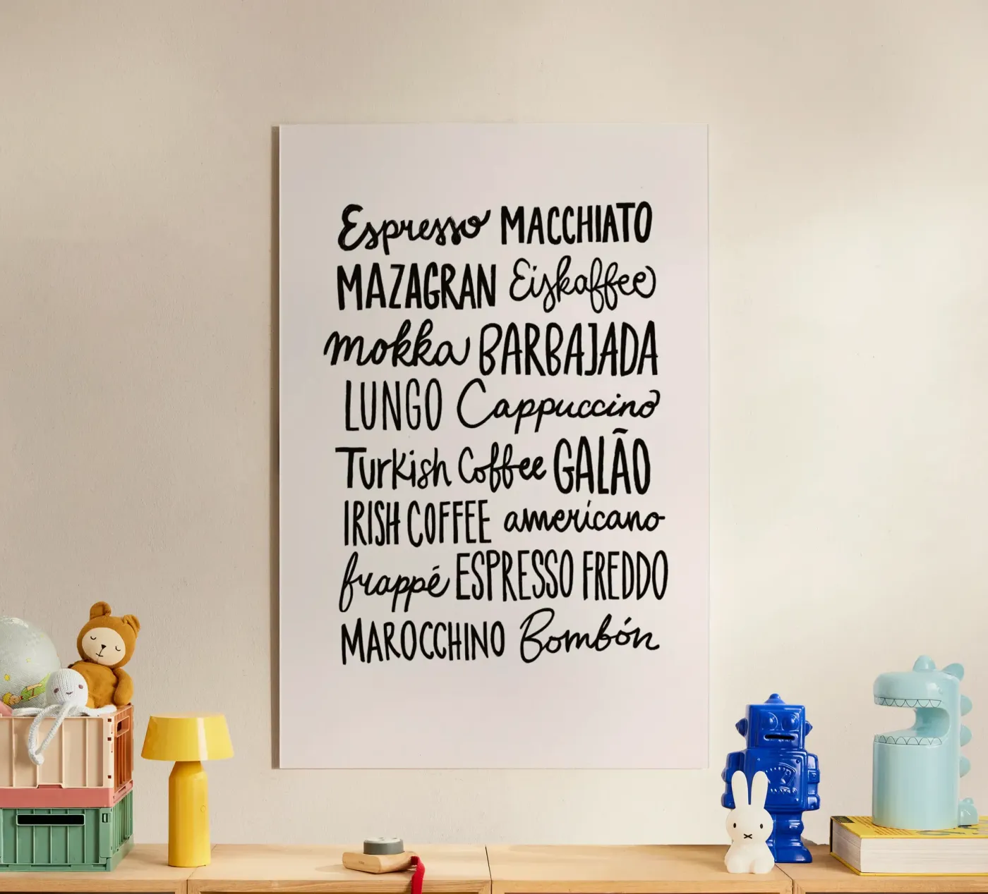 Coffee Menu acryl van Pure
