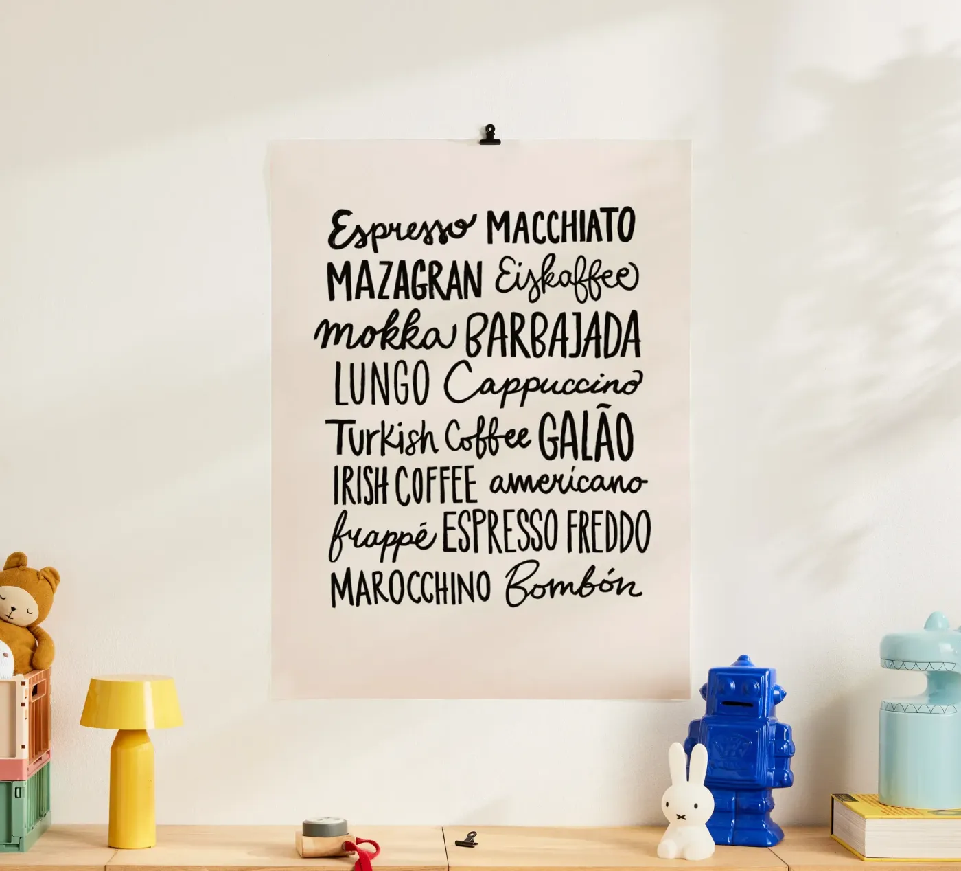 Coffee Menu poster da Pure